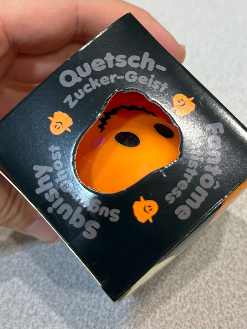 Scrunchems Squishy Sugar Ghost Orange Glow in the Dark Halloween Squishy NEW!